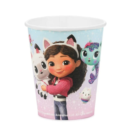 Feestbazaar Gabby's Poppenhuis Bekers 250ml (8st)