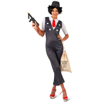 Feestbazaar Gangster Jumpsuit Nadia Dames