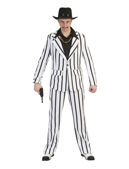 Feestbazaar Gangster Kostuum Krijtstreep