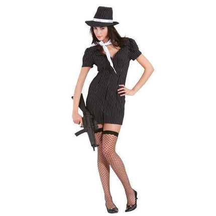 Feestbazaar Gangster outfit vrouw