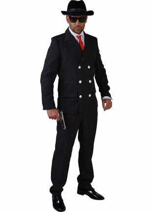 Feestbazaar Gangster pak man eco zwart