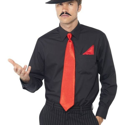 Feestbazaar Gangster verkleedset rood