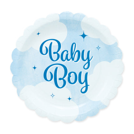 Feestbazaar Gebaksbordjes Baby Boy (8st)