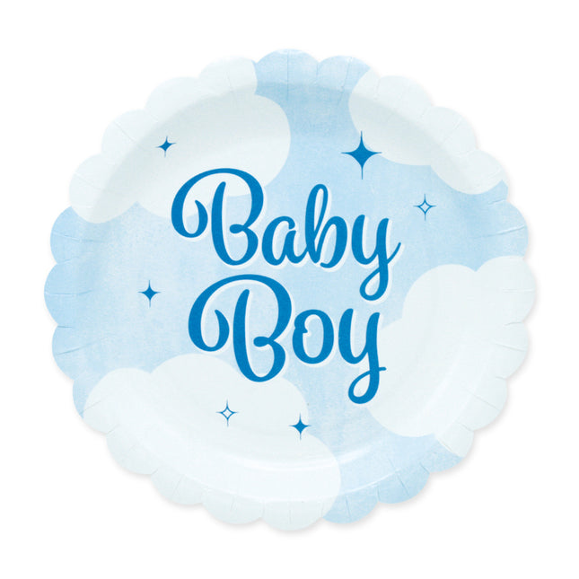 Feestbazaar Gebaksbordjes Baby Boy (8st)