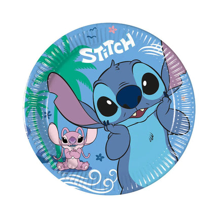 Feestbazaar Gebaksbordjes Stitch & Angel 20cm (8st)