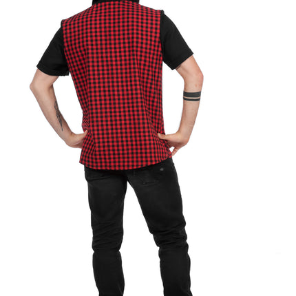 Feestbazaar Geblokte Rockabilly Blouse Bobby