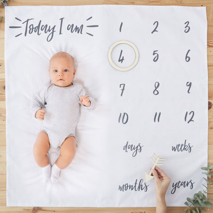 Feestbazaar Geboorte Baby Mijlpaal Deken