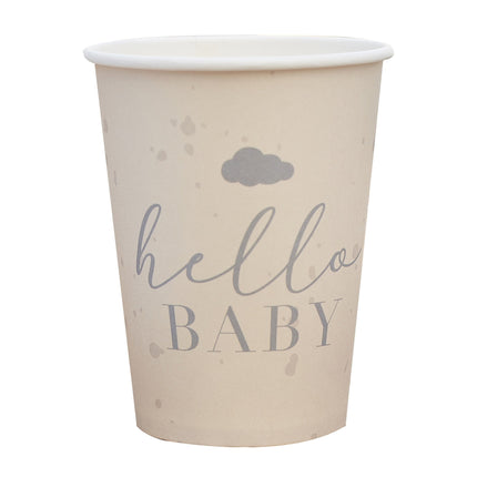 Feestbazaar Geboorte Bekers 'Hello Baby' (8st)