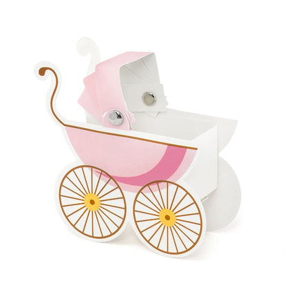 Feestbazaar Geboorte Decoratie Kinderwagen Meisje - 10 Stuks