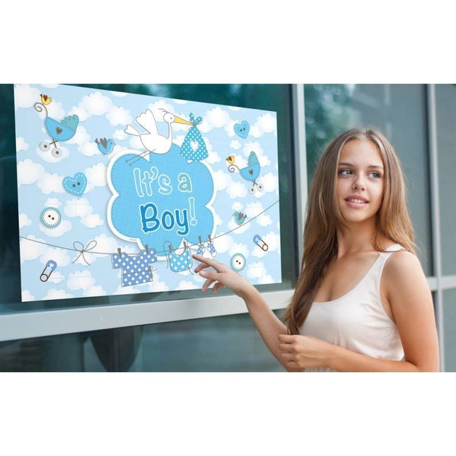 Feestbazaar Geboorte Raamvlag It's a Boy - 60x90cm