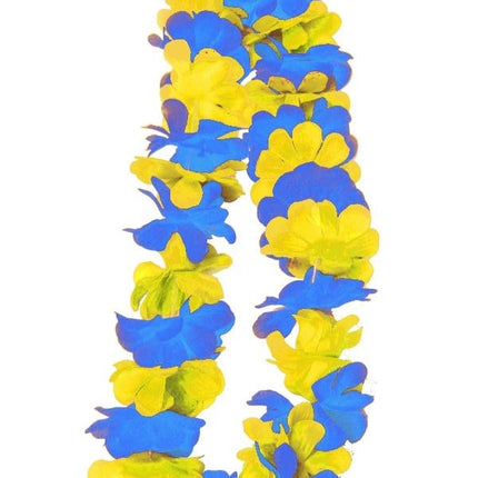 Feestbazaar Geel Blauwe Hawaiikrans