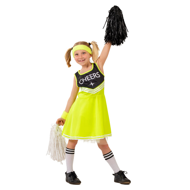 Feestbazaar Geel Cheerleader Jurkje Kind Shirley