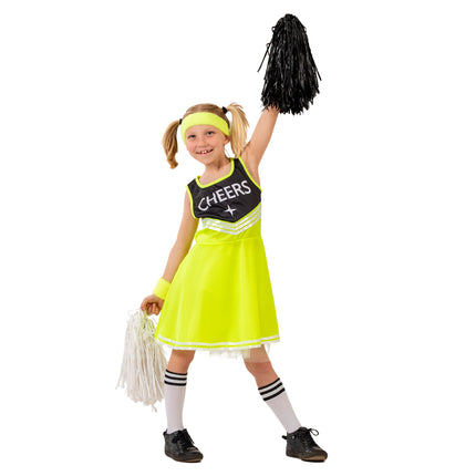 Feestbazaar Geel Cheerleader Jurkje Kind Shirley