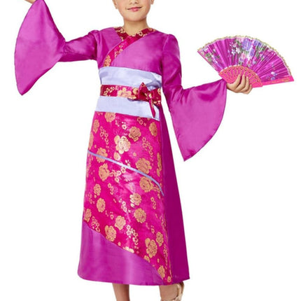 Feestbazaar Geisha Jurk Meisje Met Waaier