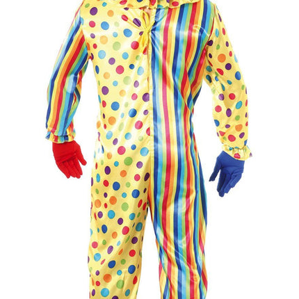 Feestbazaar Gekleurde Clown Jumpsuit volwassen