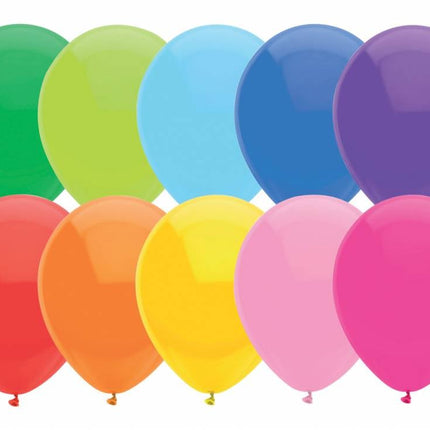Feestbazaar Gekleurde Feest Ballonnen 100 stuks - 30 cm