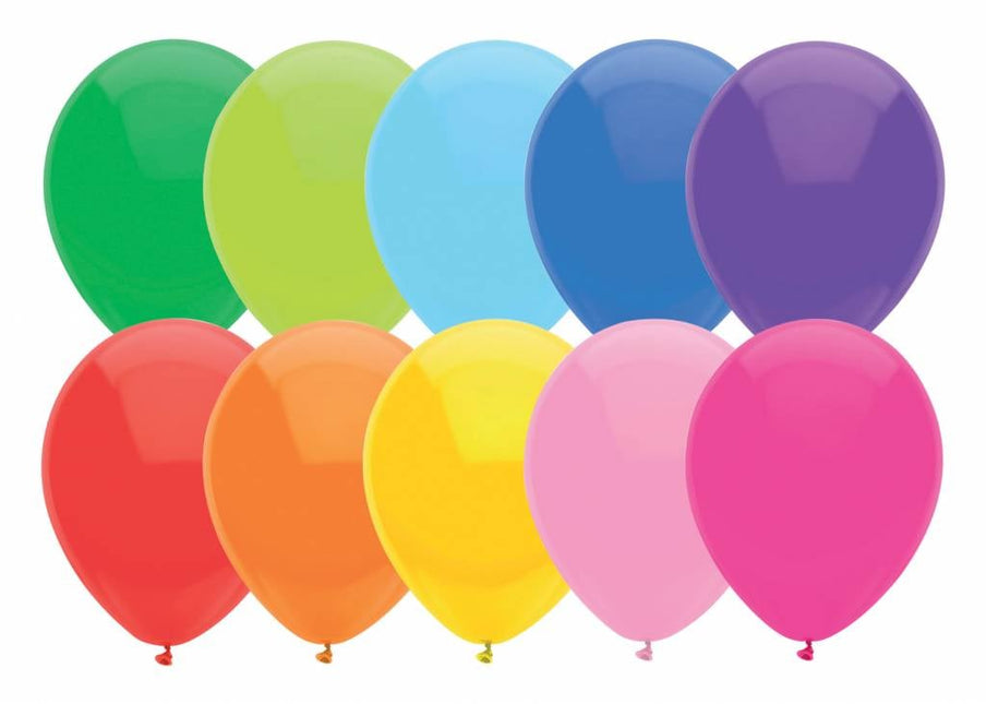 Feestbazaar Gekleurde Feest Ballonnen 100 stuks - 30 cm