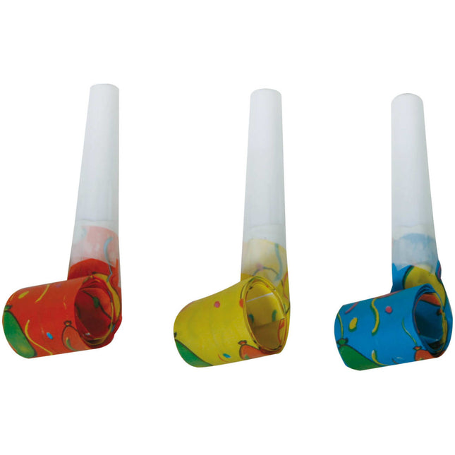 Feestbazaar Gekleurde Roltongen Balloon - 6 Stuks