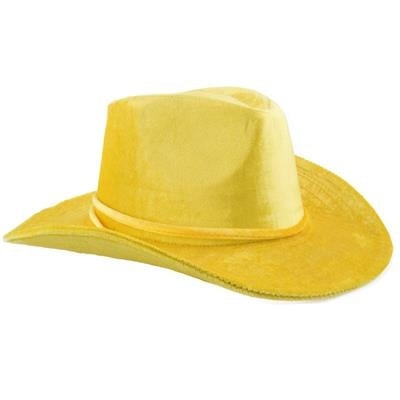 Feestbazaar Gele Cowboyhoed Fluweel Goodwin