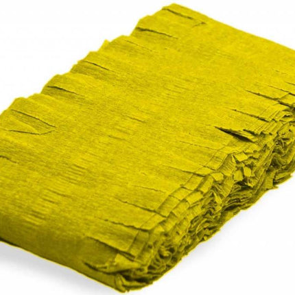 Feestbazaar Gele Crepe Papier Slinger - 24 meter