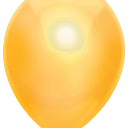 Feestbazaar Gele Metallic Ballonnen 30cm - 10 stuks