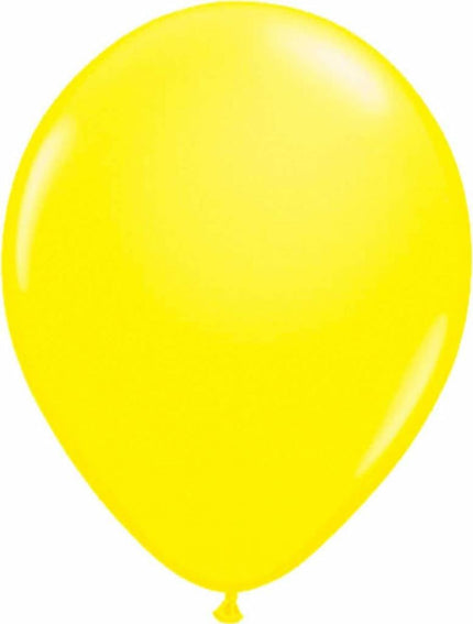 Feestbazaar Gele neon ballonnen 25cm - 8 stuks