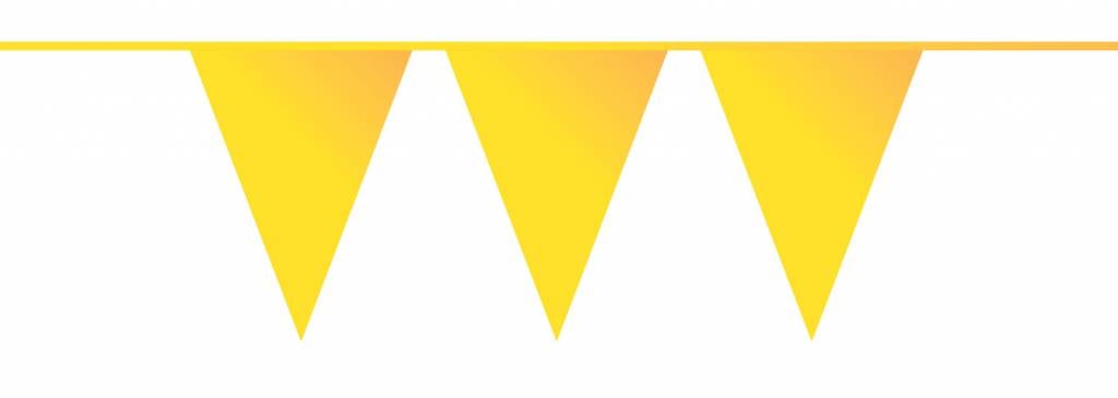 Feestbazaar Gele vlaggenlijn 10 meter