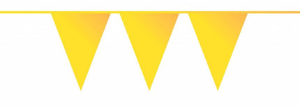 Feestbazaar Gele vlaggenlijn 10 meter
