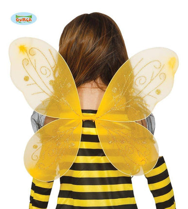 Feestbazaar Gele vleugels 44x37cm
