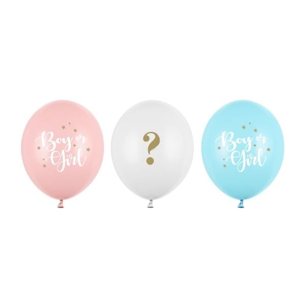 Feestbazaar Gender Reveal Ballonnen Mix (50st)