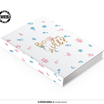 Feestbazaar Gender Reveal Gastenboek Boy Or Girl