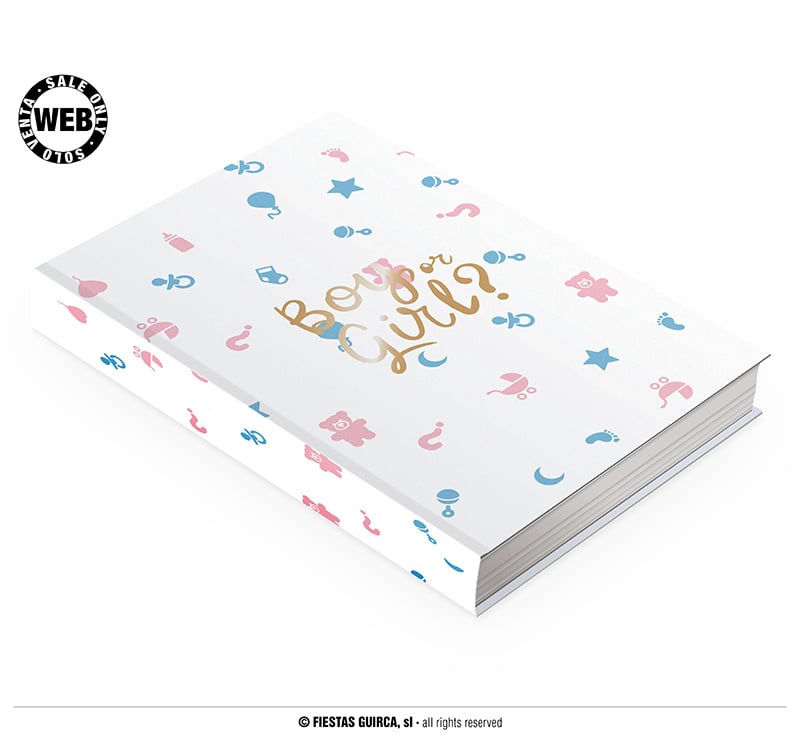 Feestbazaar Gender Reveal Gastenboek Boy Or Girl