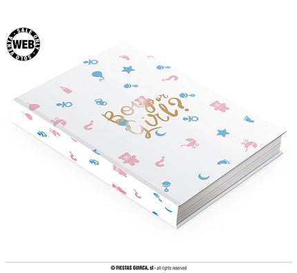 Feestbazaar Gender Reveal Gastenboek Boy Or Girl