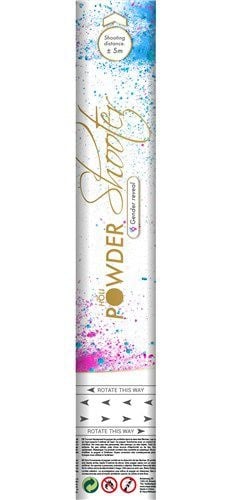 Feestbazaar Gender Reveal Poeder Shooter Blauw - Jongen