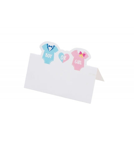 Feestbazaar Gender Reveal Tafel Naambordjes (6st)