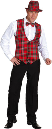 Feestbazaar Geruite Schotse Gilet
