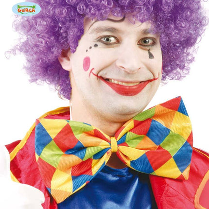 Feestbazaar Geruite Strik Clown