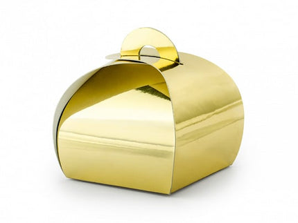 Feestbazaar Geschenkdoosjes Goud (10st)