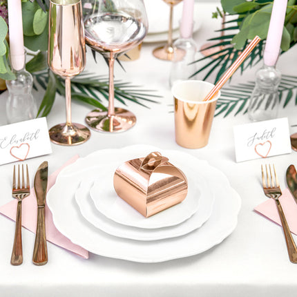 Feestbazaar Geschenkdoosjes Rosé Gold