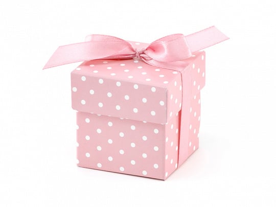 Feestbazaar Geschenkdoosjes Roze Met Stippen - 10 Stuks