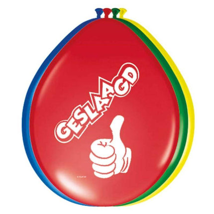 Feestbazaar Geslaagd ballonnen (8 st)