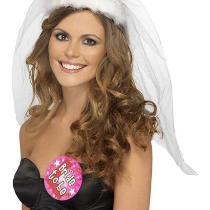 Feestbazaar Gesluierde Bride to Be tiara