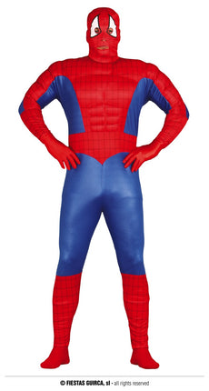 Feestbazaar Gespierde Spiderman Kostuum Man