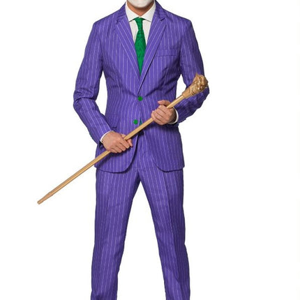 Feestbazaar Gestreept Kostuum Joker 3-delig