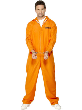 Feestbazaar Gevangene verkleedpak oranje
