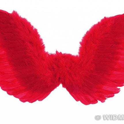 Feestbazaar Gevederde vleugels rood 86x31cm