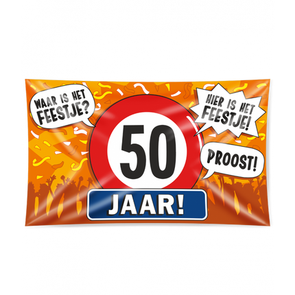 Feestbazaar Gevelvlag 50 Jaar XXL
