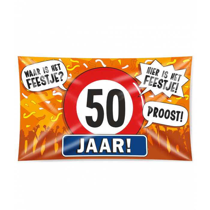 Feestbazaar Gevelvlag 50 Jaar XXL