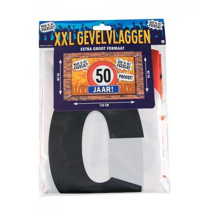 Feestbazaar Gevelvlag 50 Jaar XXL