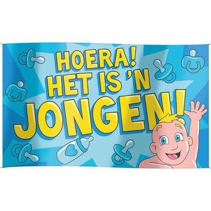 Feestbazaar Gevelvlag Geboorte Jongen XXL